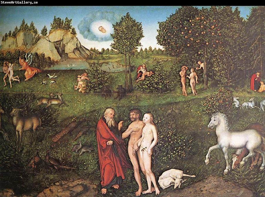 CRANACH, Lucas the Elder The Paradise dfg